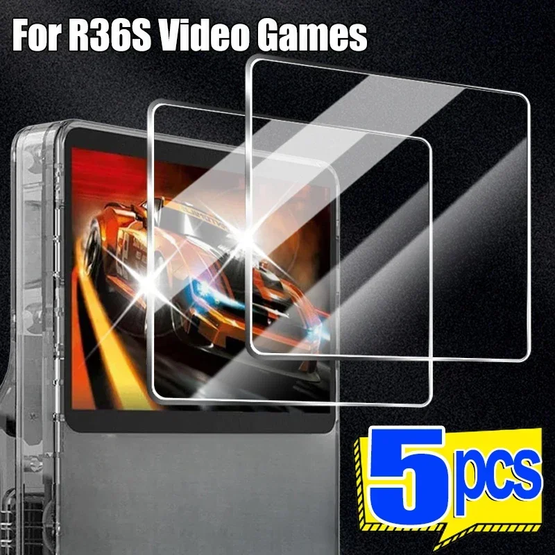 1-5PCS für R36S Spielkonsole Gehärtetes Glas Flim Anti-Scratch-Bildschirm Schutz für R36S Game Player Zubehör Schutz Abdeckung