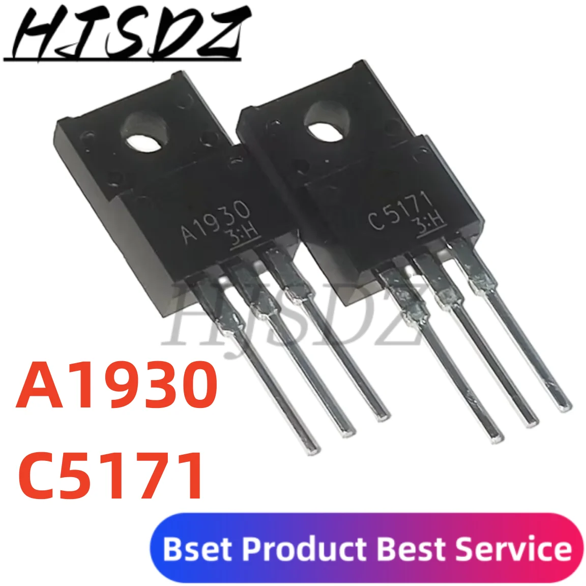 10PCS ( 5PCS 2SA1930 + 5PCS 2SC5171 ) A1930 TO-220 C5171 TO220 new