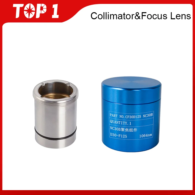 TOP1 WSX Focusing Collimating Lens for KC13/15 NC30 with Holder D30 F75/100/125/155/200 Fiber Laser Cutting Head Parts