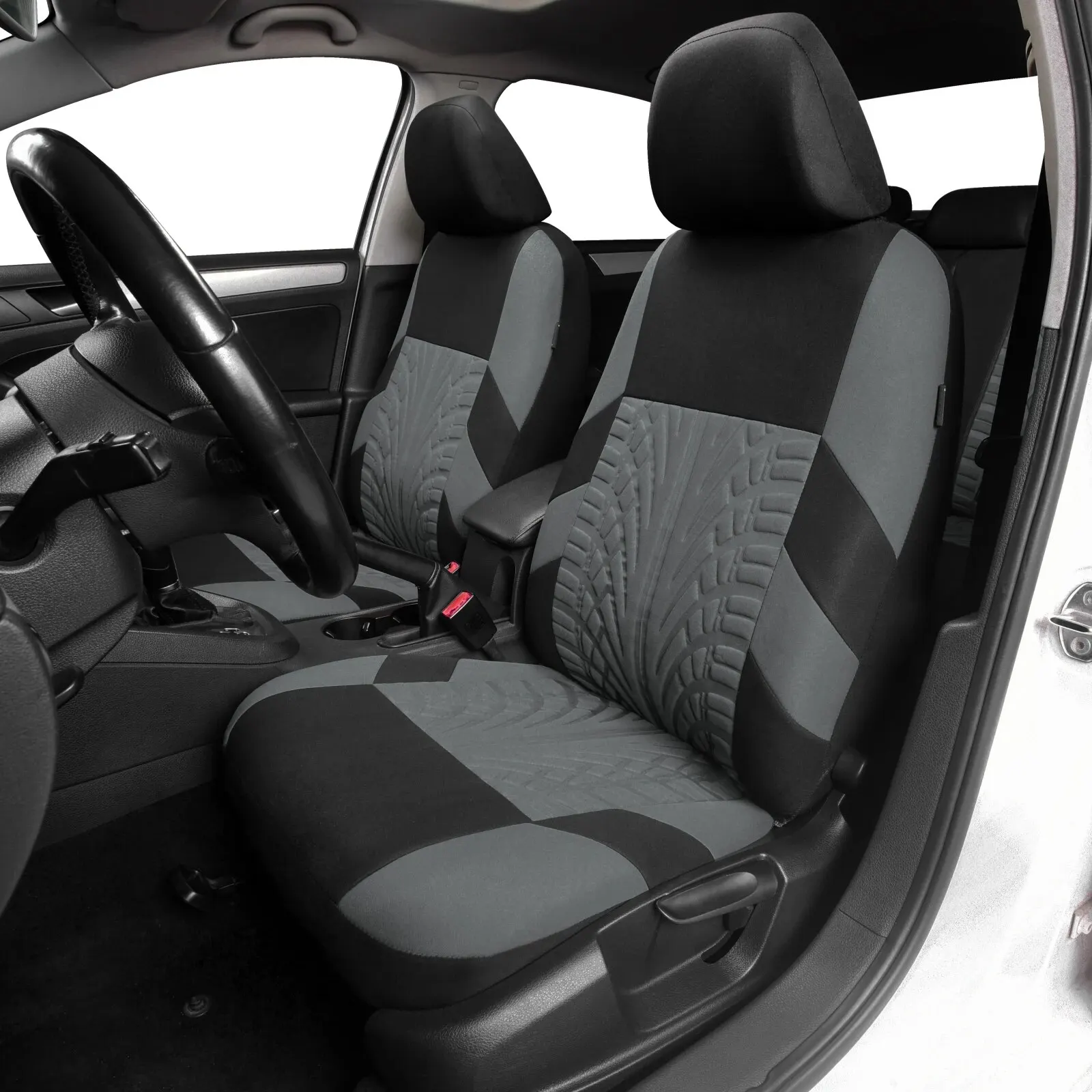 Car Seat Covers Full Set Front Split Rear Bench For Car Universal Cloth SUV Sedan Van Automotive Interior Covers image 3