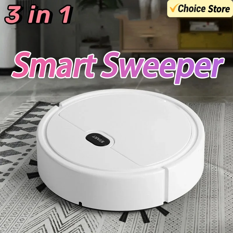 Fully Automatic Sweeping Robot Sweep Vacuum Cleaner Mopping The Floor Mini Cleaner Home Use Intelligent 3 In1 Sweeper