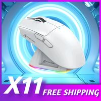 Attack Shark X11 Wireless Mouse,PC Tri-Mode Connection 2.4GHz/Wired/Bluetooth PAW3311 22000DPI 400IPS RGB Computer Gaming Mouse