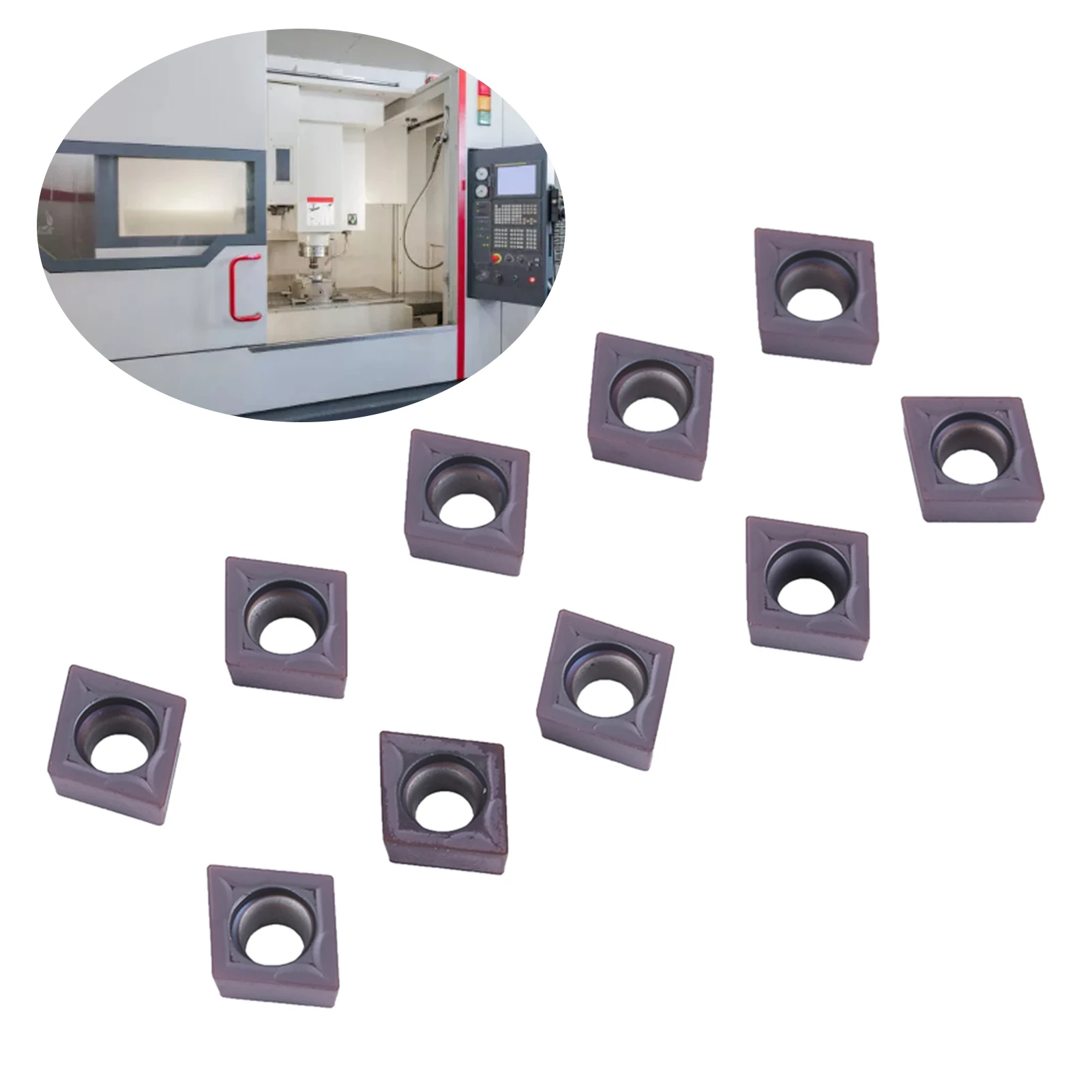 

10PCS/box CNC Carbide Tips Inserts Blade Cutter Lathe Turning Tool With Box CCMT09T304 VP15TF CNC carbide inserts