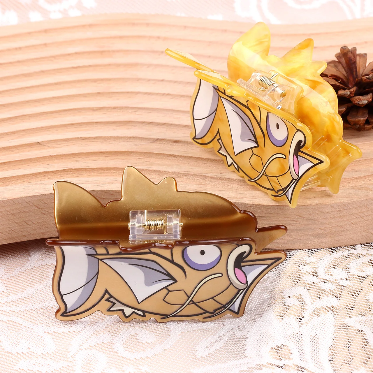 Pinza para el pelo de Pokemon Bass Master Series, pinza para el pelo con personalidad única, pinza para el pelo duradera, fácil de usar, 1 ud.