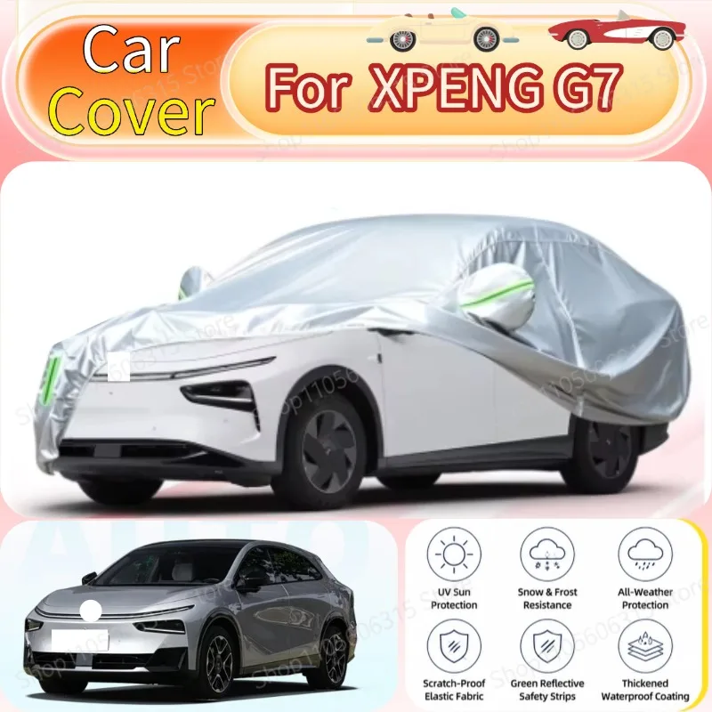 Waterproof Sunproof Rain Snow Dust UV Scratch Wear Resistant Car Cover Fit XPENG G7 Electric SUV