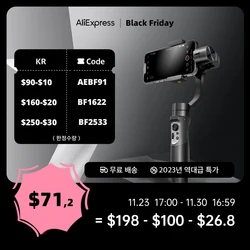 Hohem iSteady Mobile Plus 2024 3-Axis Handheld Gimbal Smartphone Stabilizer Video Recording for for iPhone 15 Pro Xiaomi Huawei