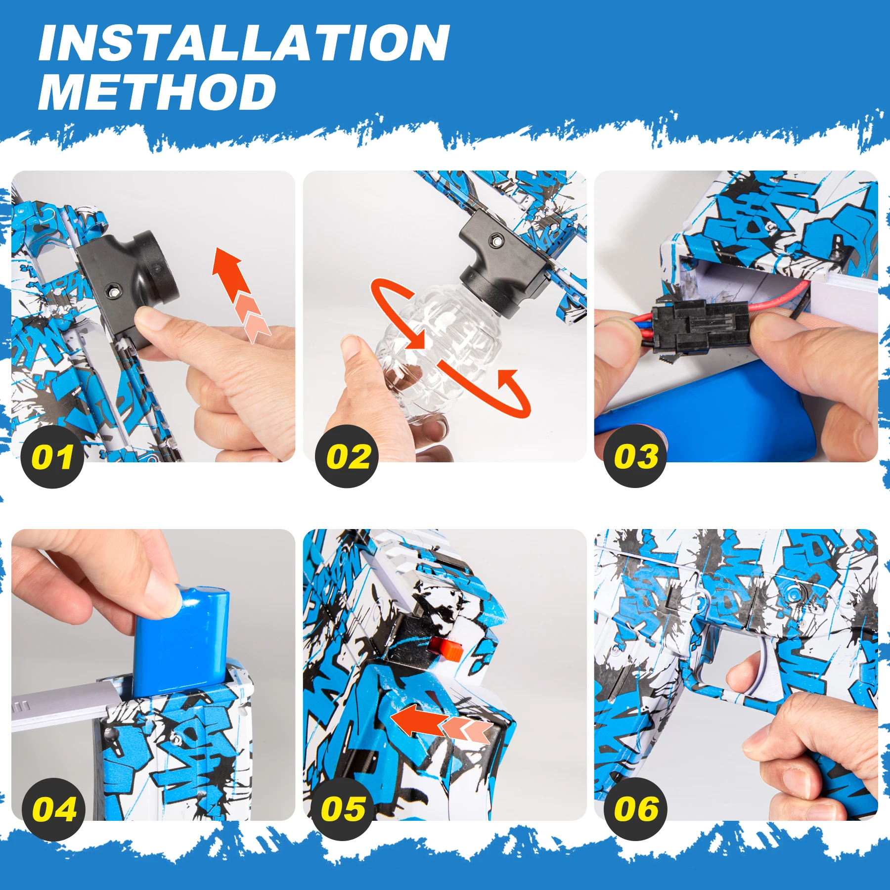 2025 Nowy elektryczny pistolet zabawka G36 - Strzelanie o wysokiej precyzji - Gra imprezowa - Prezent na Halloween, Święto Dziękczynienia i Boże Narodzenie (bez pocisków)