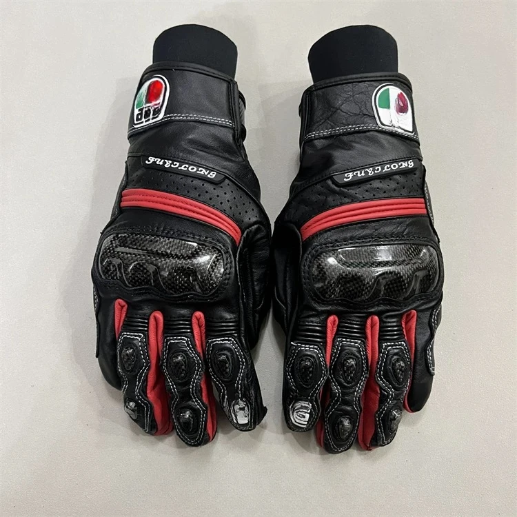 

Motocycle Gloves Carbon Fibre Racing Motocross Gloves Hard Knuckle Touchscreen Moto Glove For Dirt Bike Moto Mountain Bike Glove