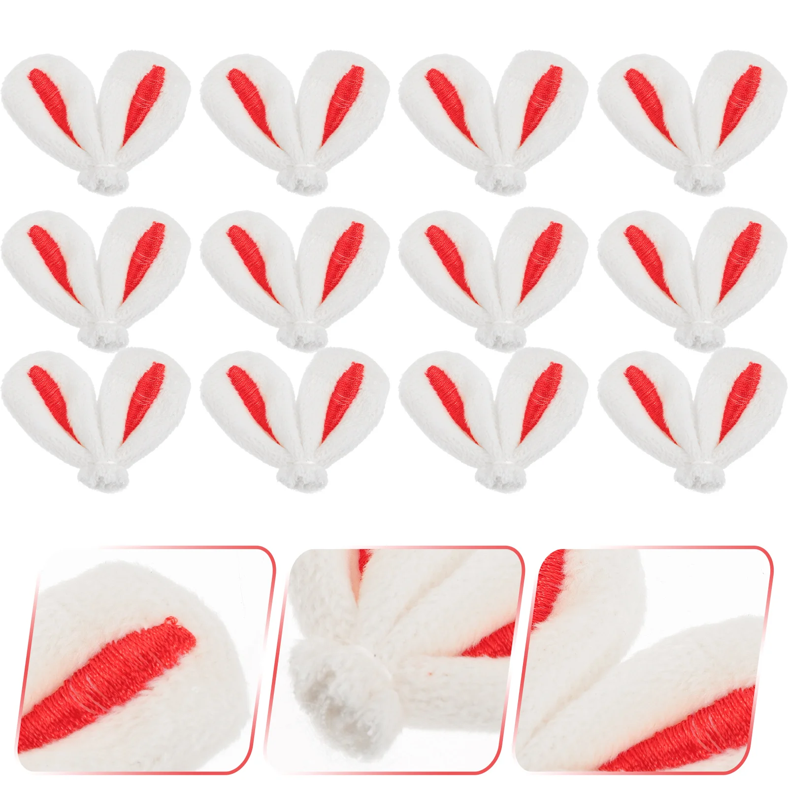 20 Pcs Rabbit Ears Headwear Accessories Adorable DIY Charm Creative Hair for Girl Clips Decor Pins Double Oven Glove