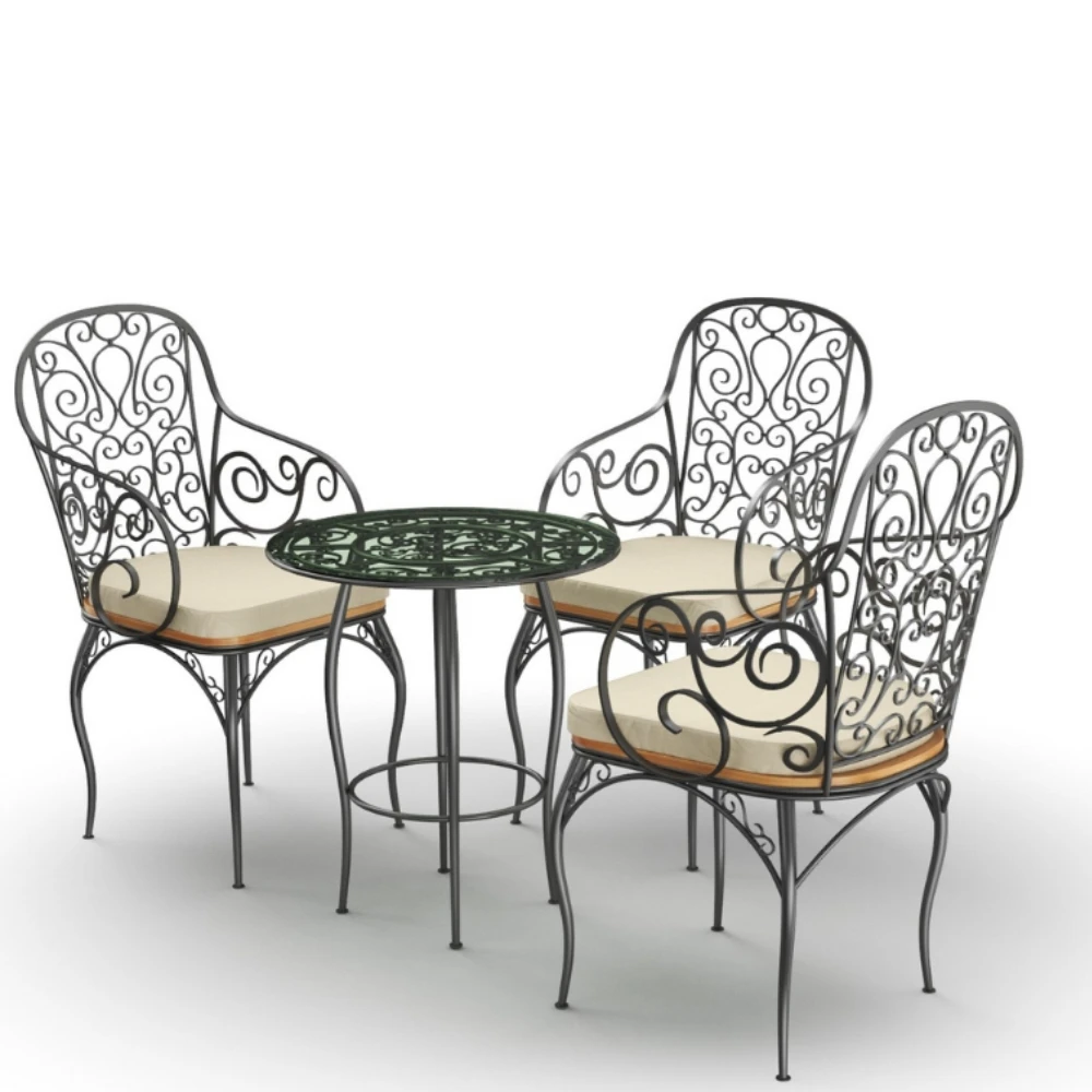 

Manufactured metal garden furniture, combined with durable steel frames and iron products