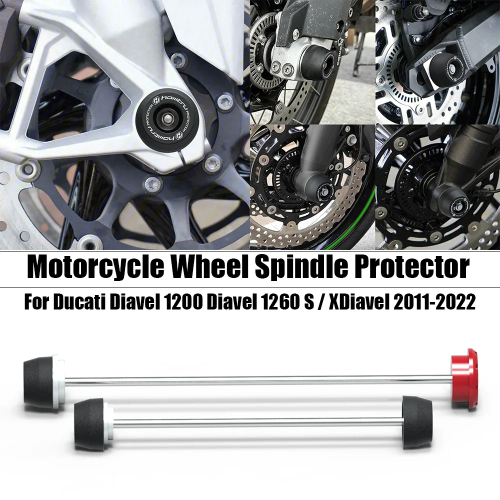 

Motorcycle Wheel Spindle Protector Rear Front Axle Fork Crash Slider For Ducati Diavel 1200 Diavel 1260 S / XDiavel 2011-2022