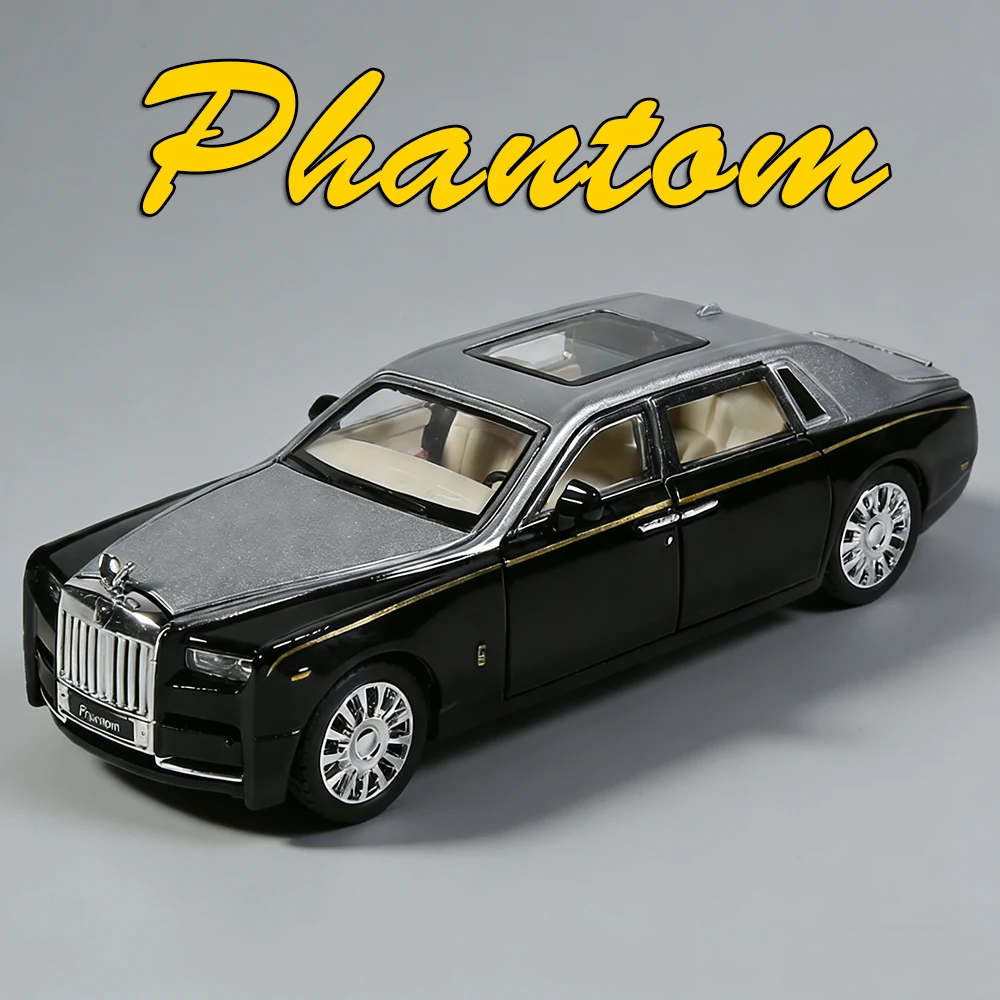 

1:32 модели Rolls-Royce Phantom Wraith, автомобили, игрушки, сплав, литой под давлением, легкая музыка, миниатюрное колесо автомобиля, автомобиль с откатом, лучшие подарки для мальчиков