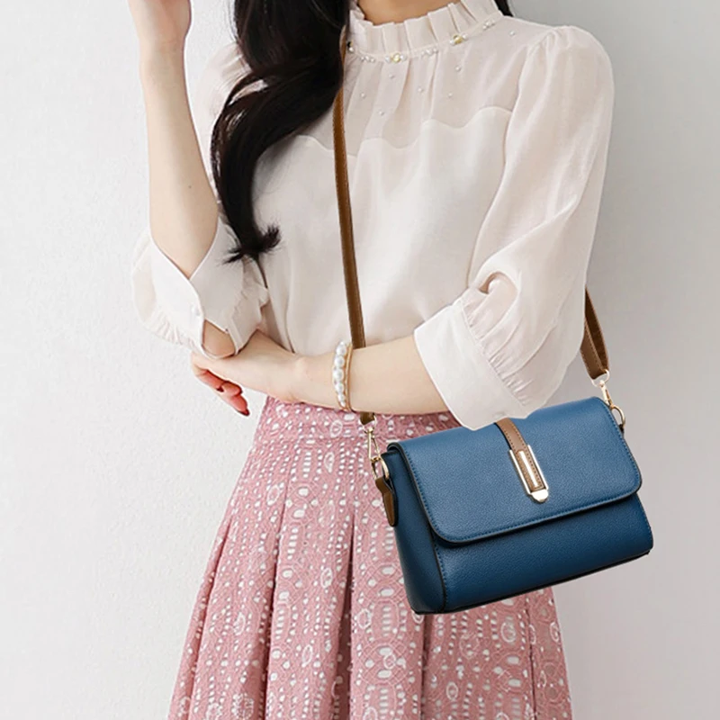 Borse a tracolla da donna Borse a tracolla da donna Borse a tracolla con tracolla singola sottile regolabile Borsa orizzontale quadrata