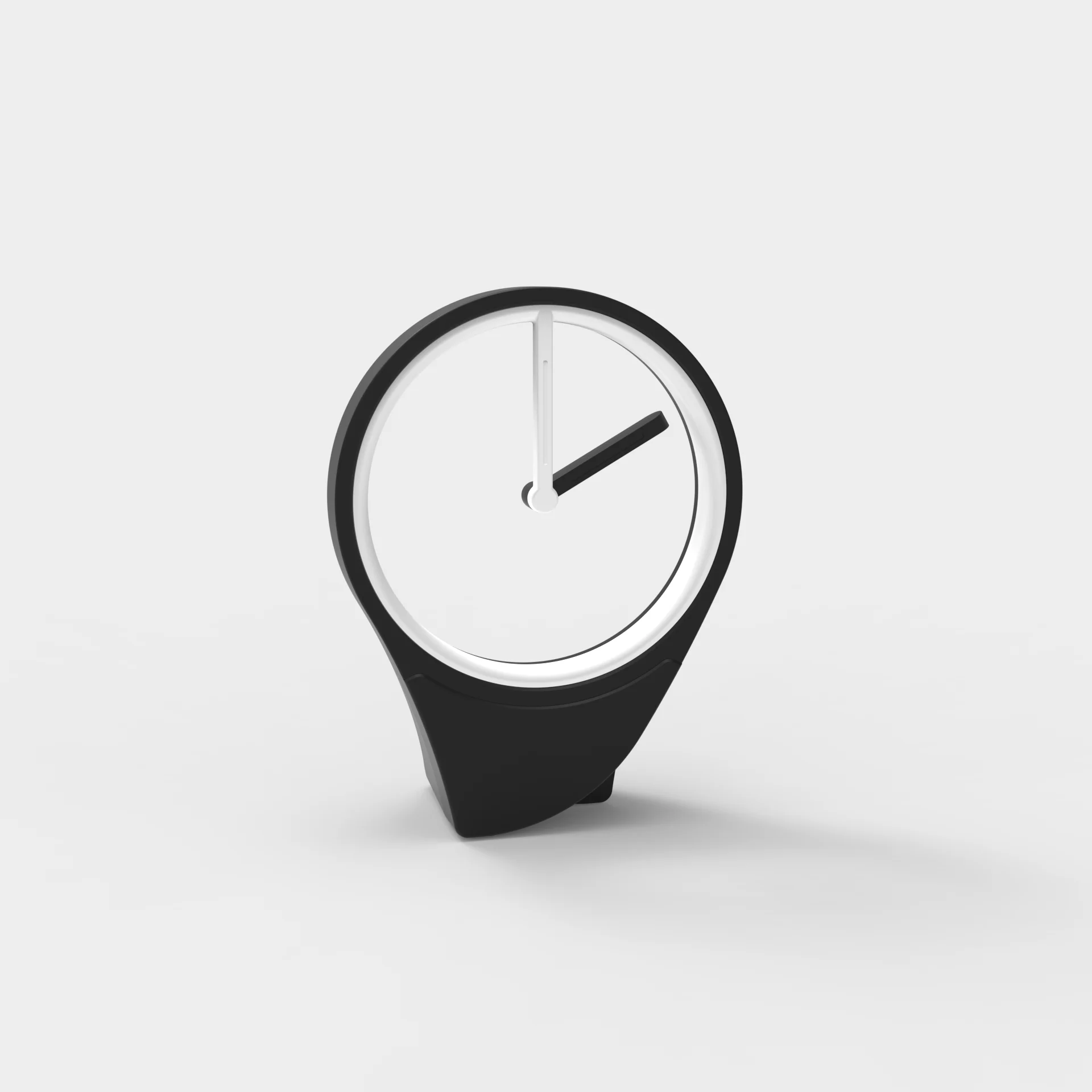 Reloj flotante: Reloj de escritorio minimalista y sofisticado sin esfera