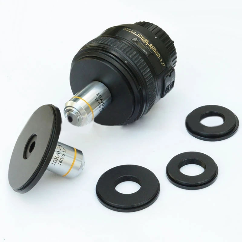 Microscope Objective RMS Thread Transfer to M42/49/52/58/62/67 Adapter