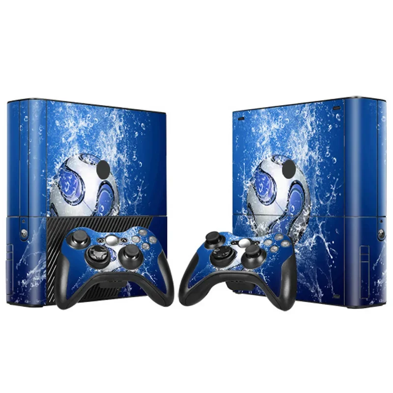 Football design New GAME ACCESSORIES Vinyl Decals Sticker For Xbox 360 E Game Console And Controller Skin sticker