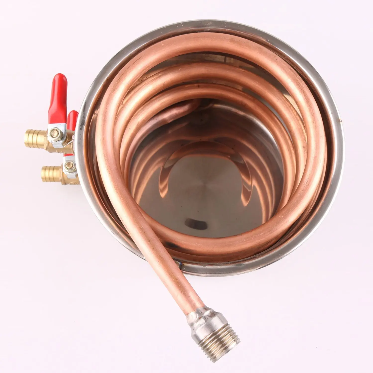 New Spare Parts For 3 Pots Moonshine still / Distiller Brewing Kit : Stainless Steel / Copper Coil Cooling Pot