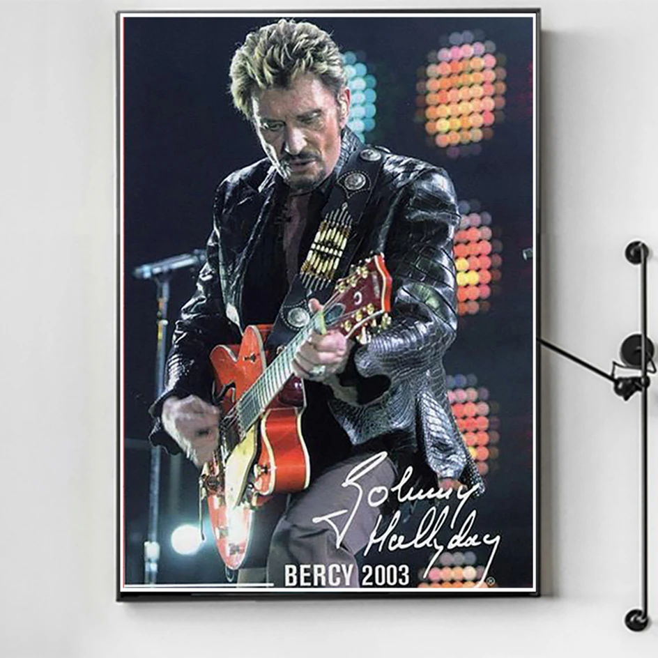 

Full Square/Round 5D Diy Diamond Embroidery Superstar Johnny Hallyday Diamond Painting Cross Stitch Decor