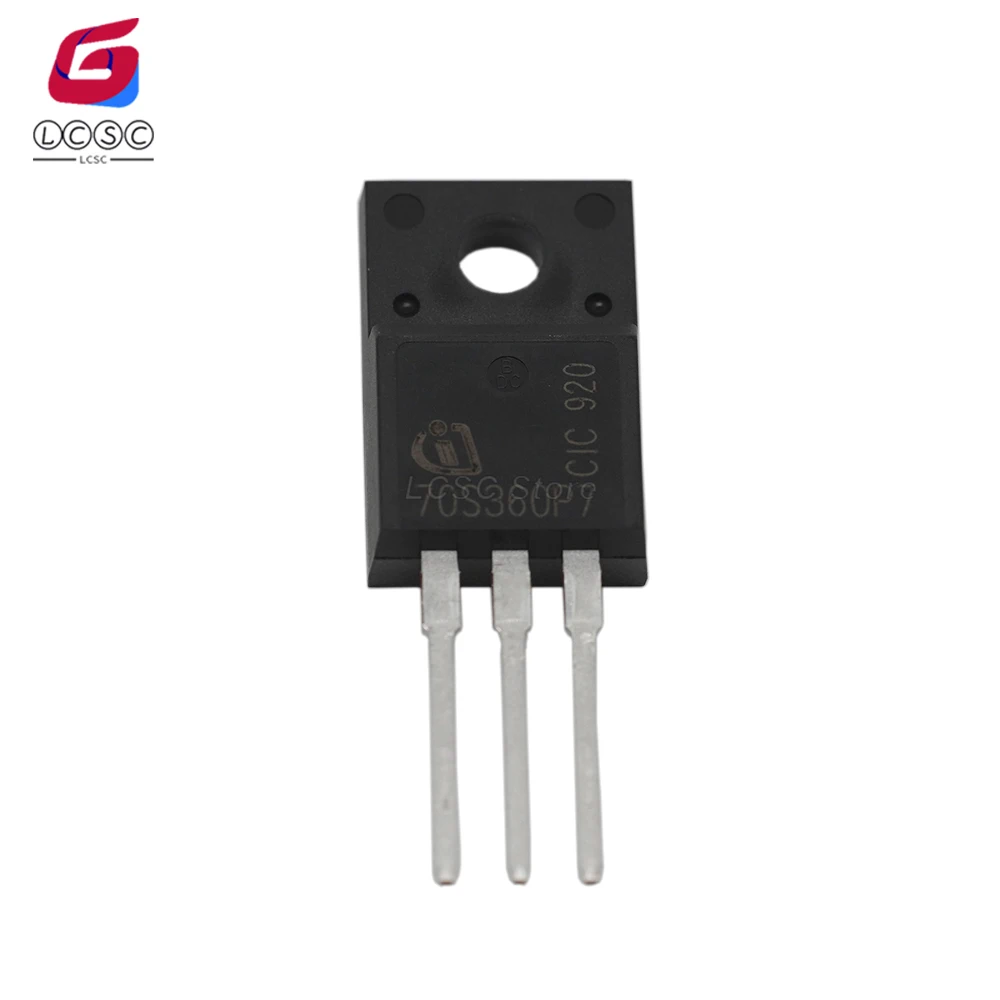 10Pcs/Lot Original 70S360P7 MOSFET 700V 12.5A 26.4W N-Channel High Power Transistor IPA70R360P7S TO220 Full Pack