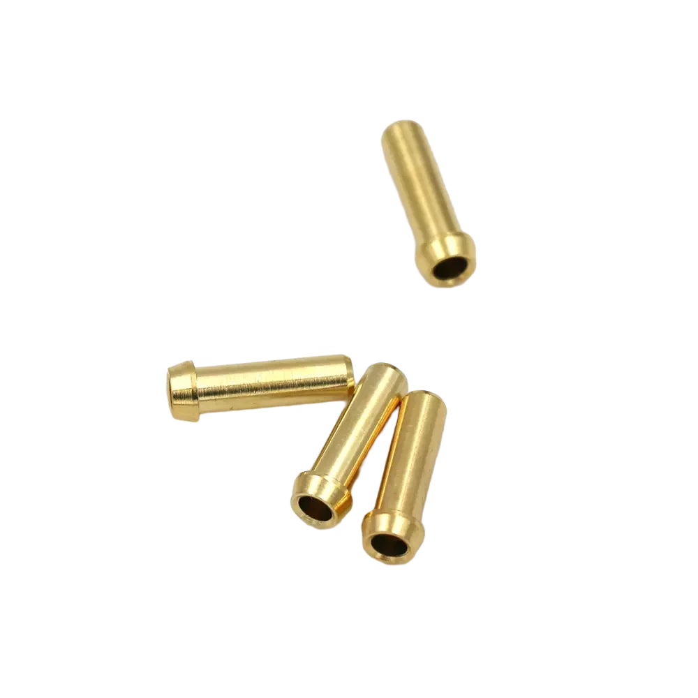 50pcs Gold Plated Brass Uninsulated 2mm PCB Jack Rigid Socket for PCB Mount solder type 2mm press-in machined brass socket