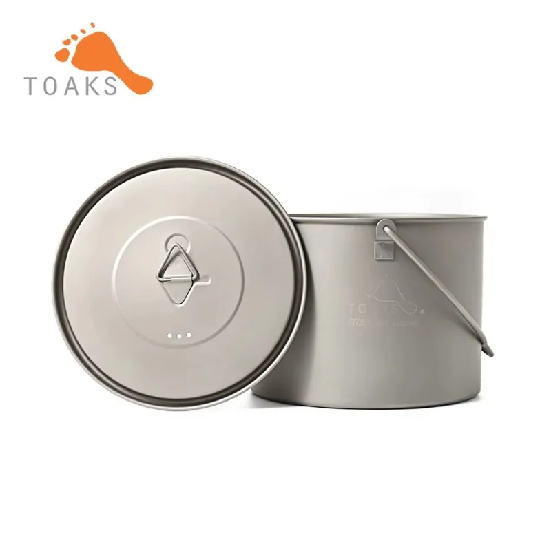 Imagem -03 - Toaks Pot1300-bh Pote Suspenso de Titânio para Acampamento ao ar Livre com Alça de Fiança Fácil de Transportar 1300ml 141g