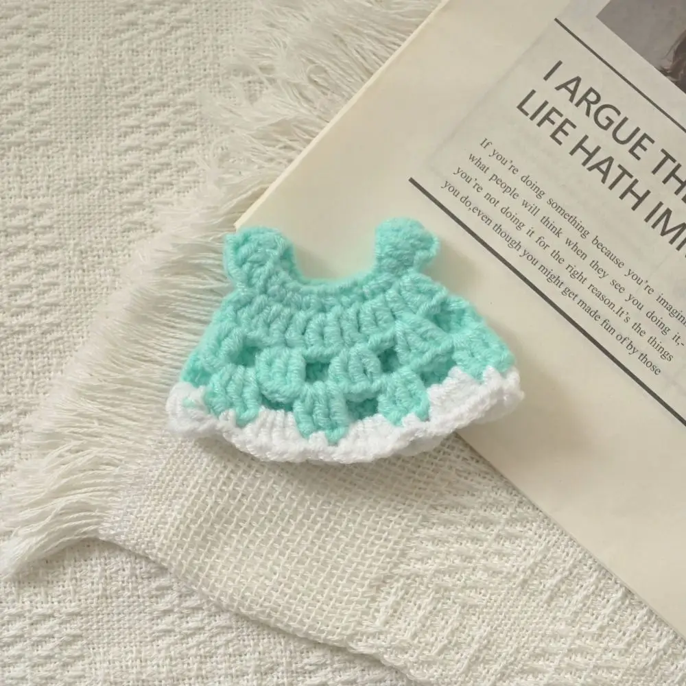 أميرة جميلة لطيفة محبوكة ، دمية كرتونية قطيفة ، تنورة ، إكسسوارات ملابس تصنعها بنفسك ، فستان 10 ، الموضة