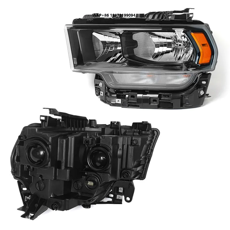 

Halogen Black Gackground Headlight for Dodge Ram2500 3500 2019-2024