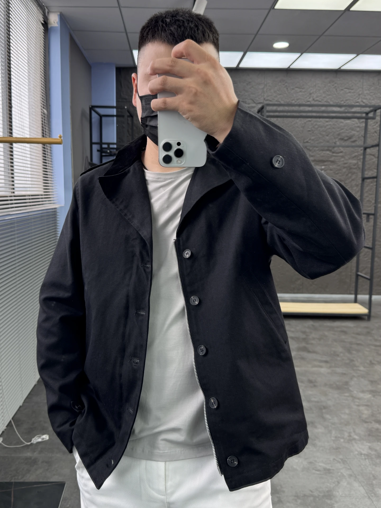 

Svip Cabinet 099 Hunting Sle Casual Loose Cotton Linen Jaet Men's Faionable Autumn Flat Collar Comfortable Outerwear