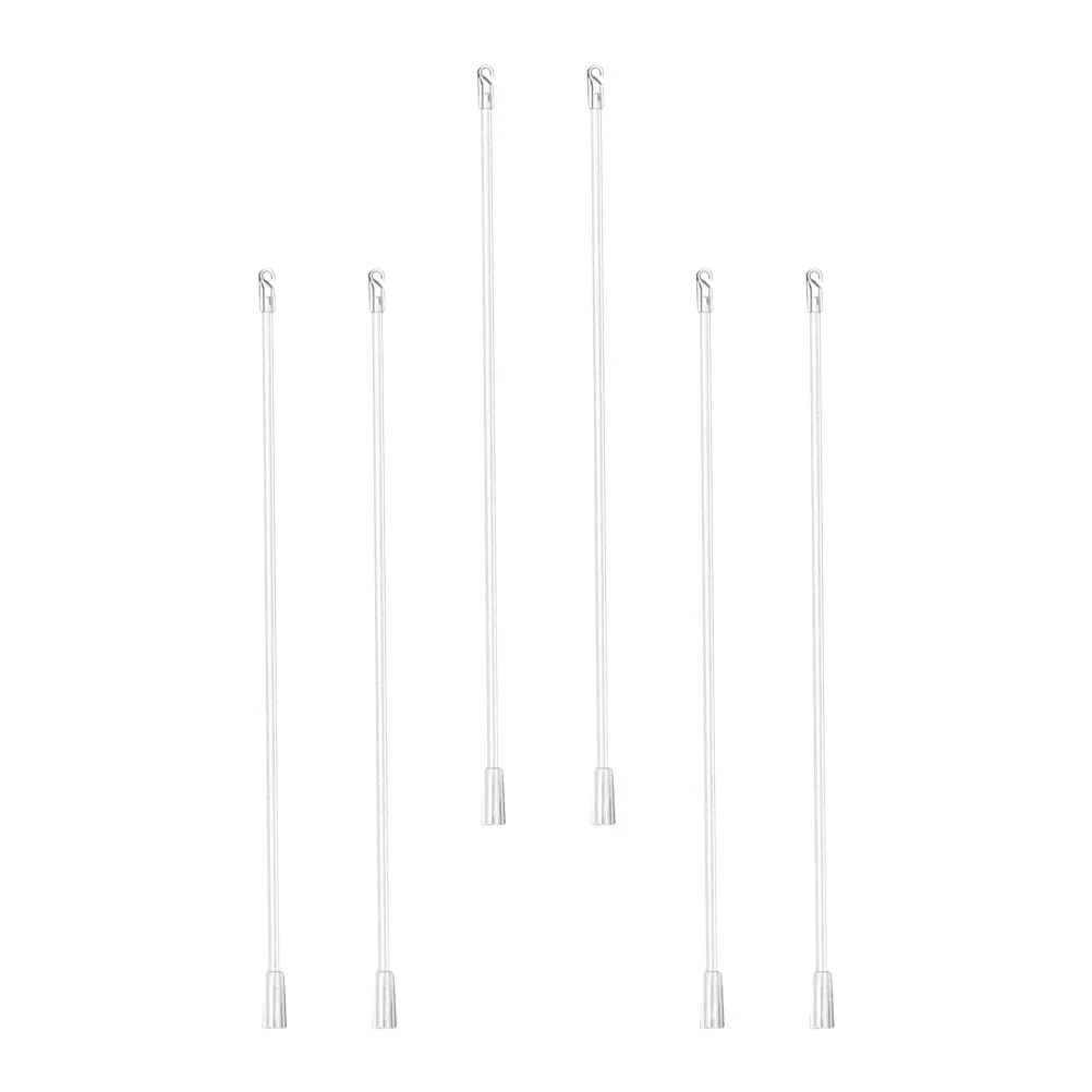 

6 pcs Hook Handle 12 Inches Blind Rods Plastic Blind Wand 12 Inches Vertical Blinds Replacement Rods For Home Window Decor
