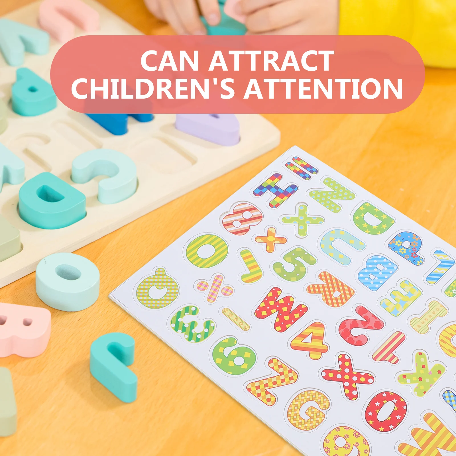 1 Juego de letras del alfabeto magnéticas de madera, imanes educativos preescolares de aprendizaje Abc coloridos para nevera y tablero