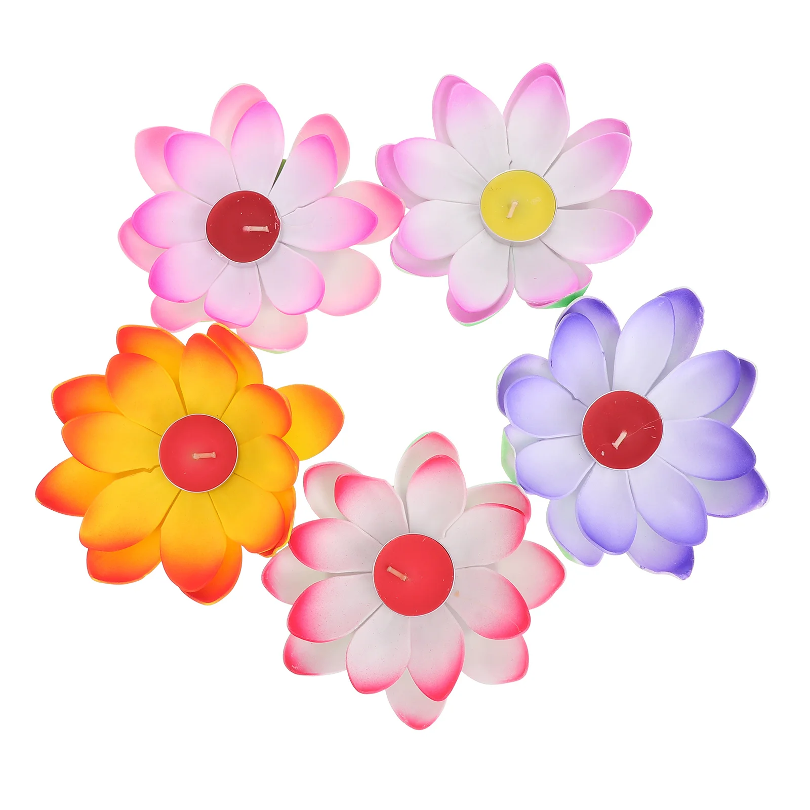 

5Pcs Lotus Shape Light Vivid Friendly Decorative Lanterns for Festival Wedding Birthday Party Ornament