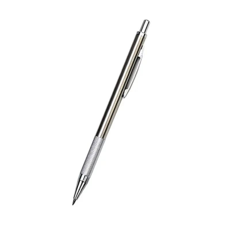 0,3 2,0 3,0 mm Druckbleistift-Set, Vollmetall, Kunst, Zeichnung, Malerei, automatischer Bleistift mit Minen, Büro, Schulbedarf – Detail 2
