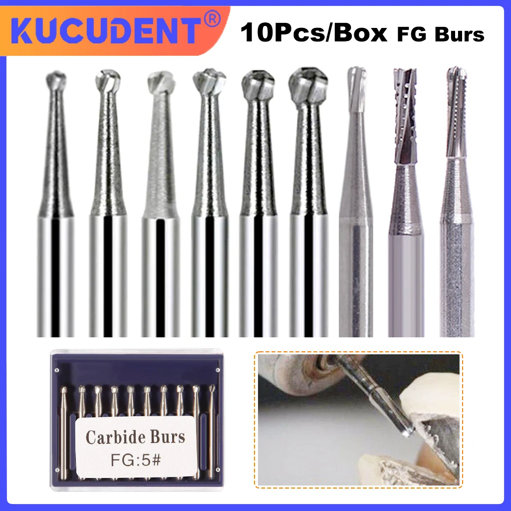 10Pcs Dental Carbid…