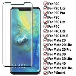 Full Tempered Glass for Huawei P20 P30 P40 Lite P Smart Z 2019 Screen Protector for Huawei Mate 40 30 20 Lite Protective Film