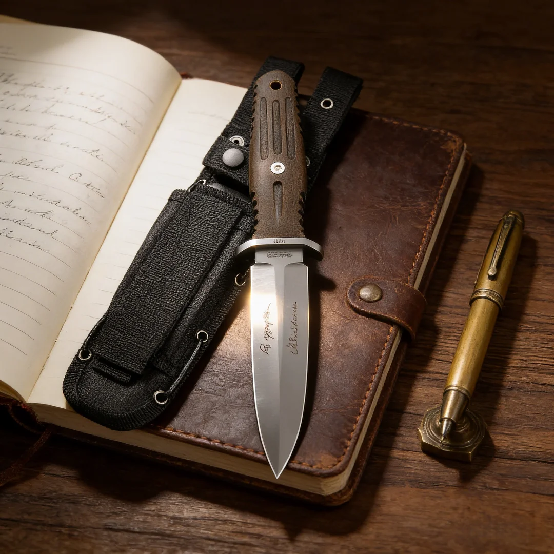 Camping Abenteuer Notfallmesser Mikata Griff taktisches kleines gerades Messer, Bergsteigen Angelschnur Schneidwerkzeug