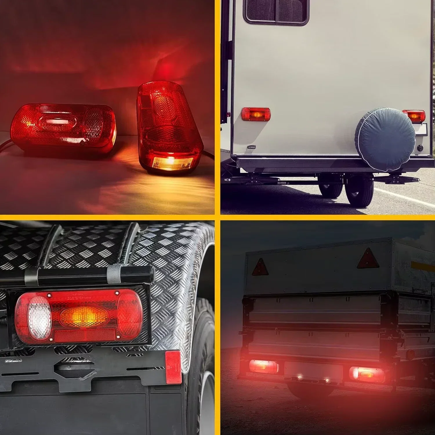 1 Set 5.5m Cable 12V 7 Pin Plug Wiring Harness LED Tail Light Rear Stop Brake Light Signal Lamp Caravan Lorry Car Truck Trailer
