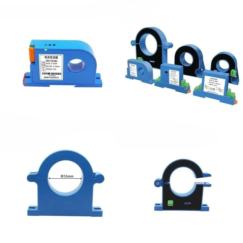 Dc 0-1000A split core transformer 4-20mA module transmitter