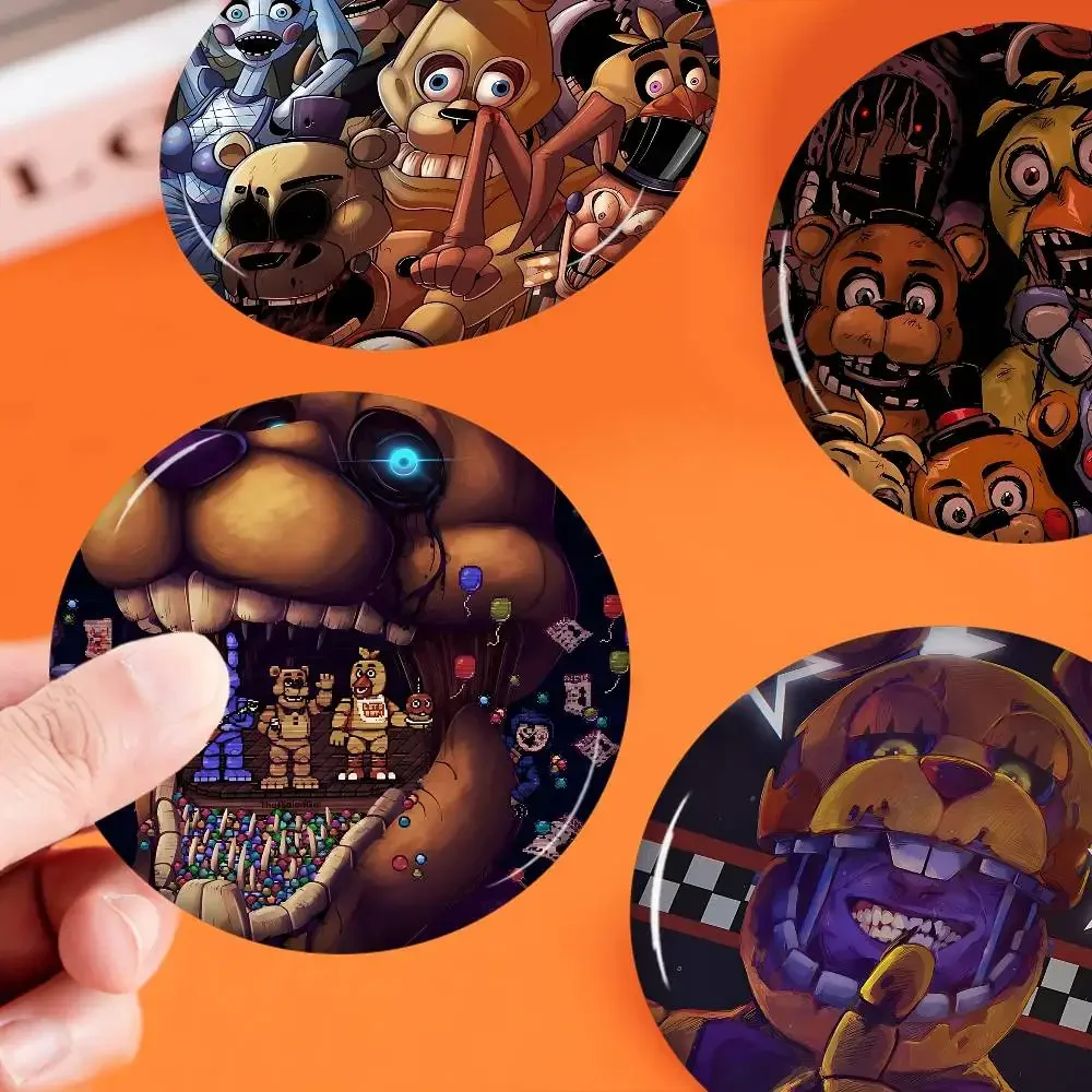 Fnaf F-Five Nights At Freddys Creative Tinplate Soft Button Pins Animal Icon Brooch Lapel Backpack Badge Accessories Pin