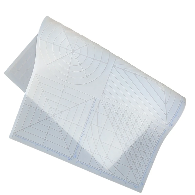 Multi Purpose 3D Printing Pen Template Soft Silicone Mat 3D Drawing Templates Copy Board With Finger Stalls