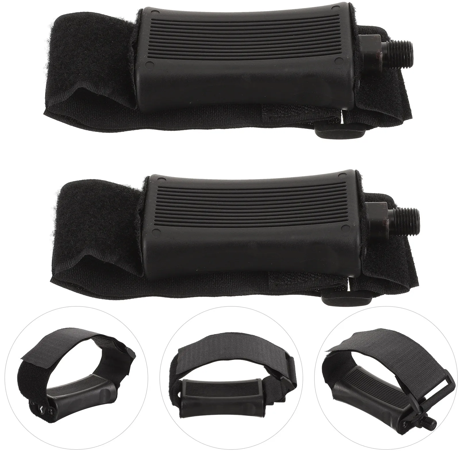

1Pair Stable Non-Slip Indoor Fitness Bike Pedals Wide Surface Plastic Sticky Band Exercise Bike Accessories Pedals