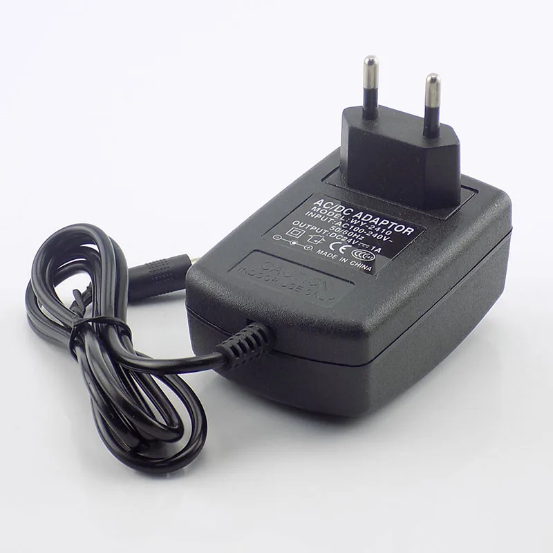 AC 100V-240V DC Power Adaptor Converter 24V 1A For LED Strip Light CCTV Mini TV Charger Switch 5.5mm*2.1mm US EU