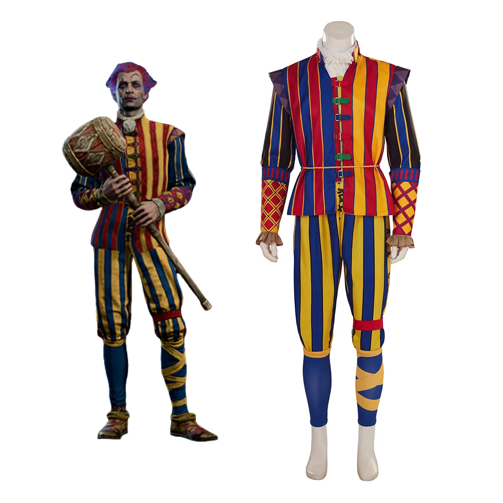 dribbles-the-clown-cosplay-costume-baldur-cos-gate-3-clown-stripes-tops-pants-set-male-halloween-carnival-party-roleplay-outfits