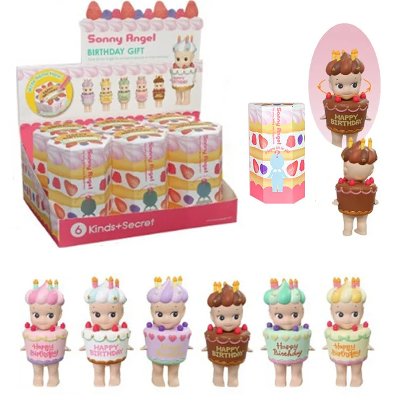 

Серия Blind Box Sony Angel Birthday Cake: милые мини-фигурки, коллекционные аниме-куклы, украшения для комнаты, рождественские подарки