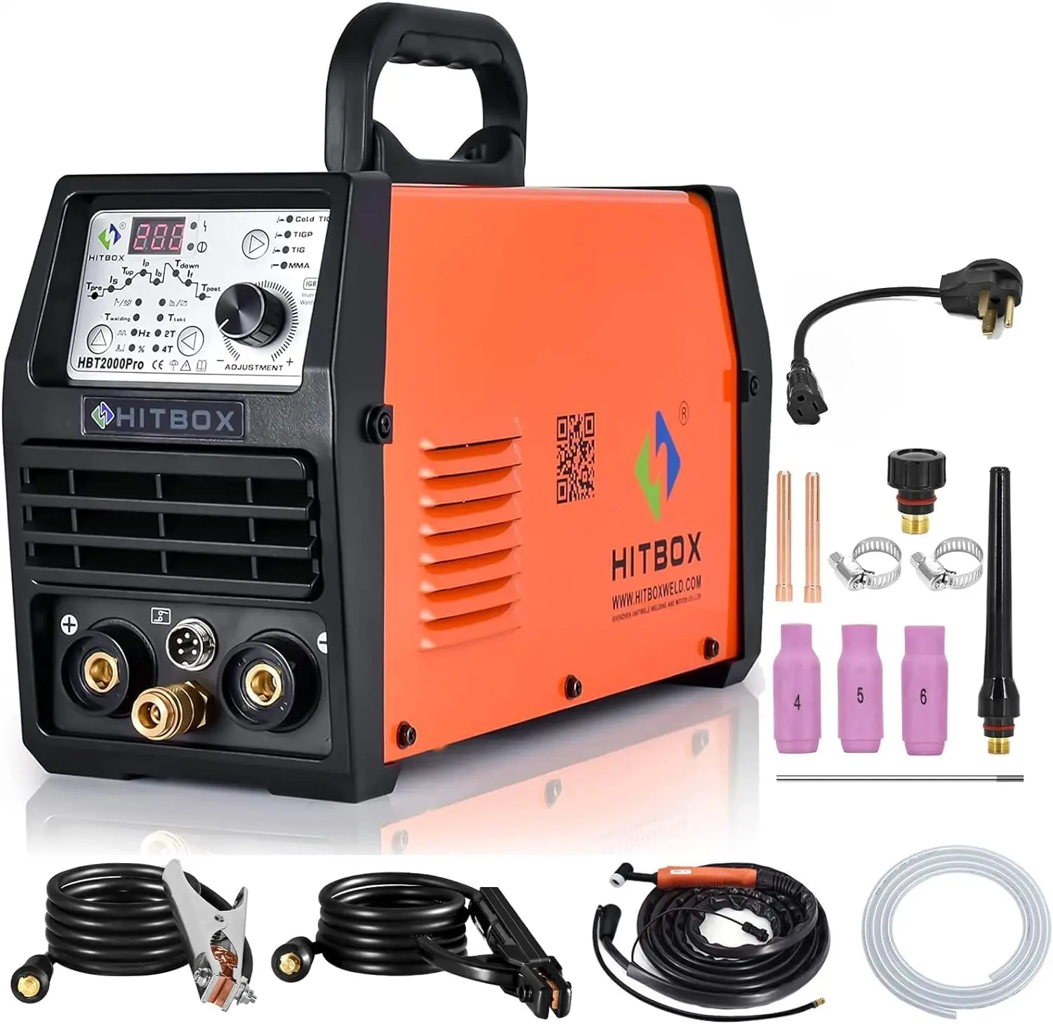 Cold TIG Welder with Pulse, 110V/220V 200Amp DC Professional Aluminum Welding Machine Featuring Stick/MMA/IGBT, Exquisite All-Ro