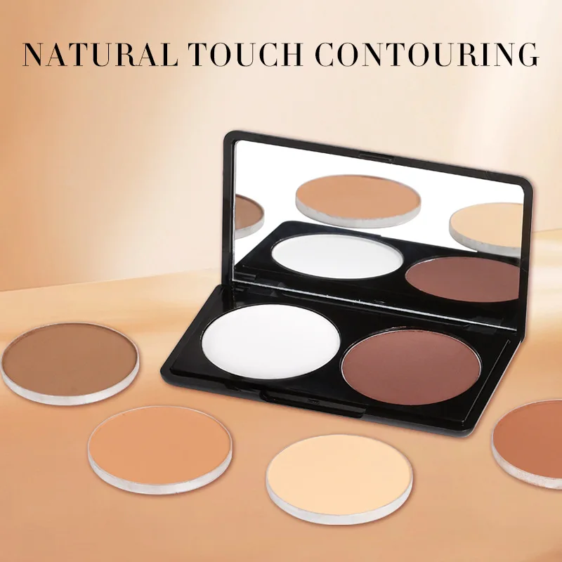 Gezicht Contour Palet Private Label Geperst Poeder Make-Up Waterdichte Bronzer Matte Markeerstift Kies Uw Kleur 30 Stks/partij Bulk