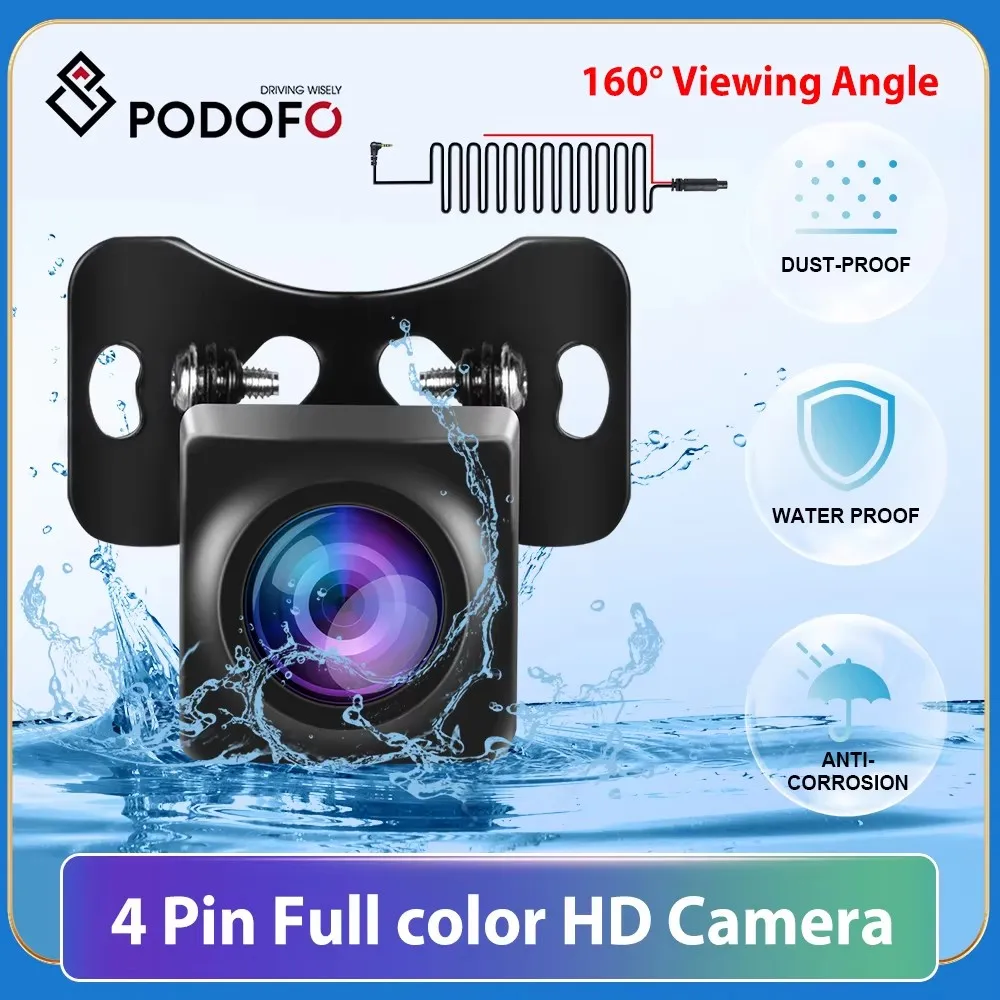 Podofo Car Rear View Camera 1080P Infrared Night Vision Magnetic Backup Camera for Car Mirror Carplay Recording Carplay