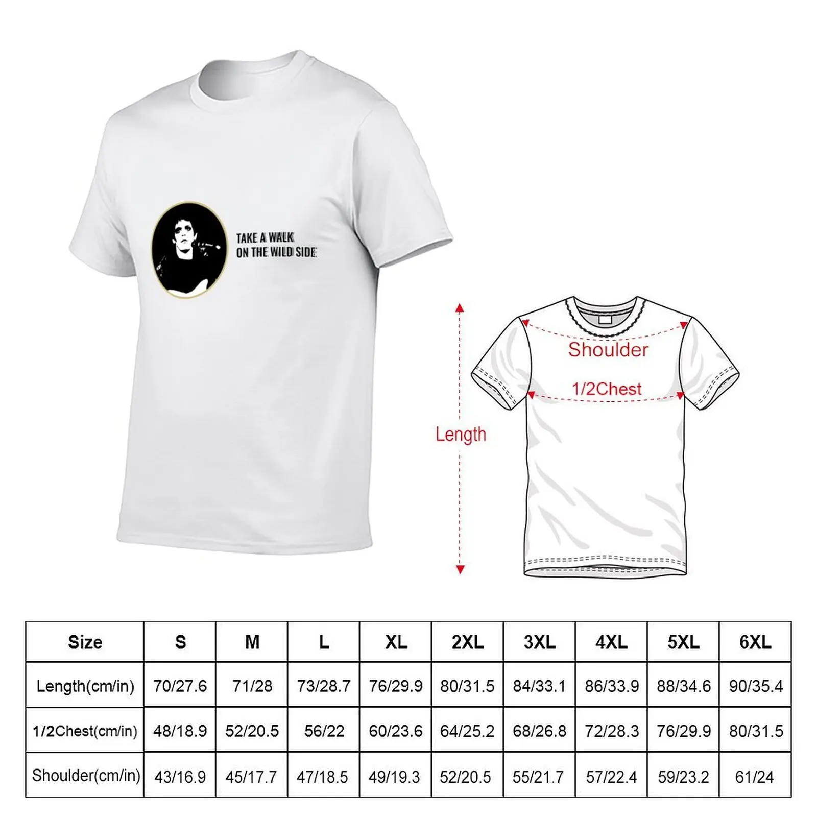 Lou Reed Take a Walk on the wild side T-Shirt cotton t shirt pack anime t shirts oversize man t shirt cotton T-shirt