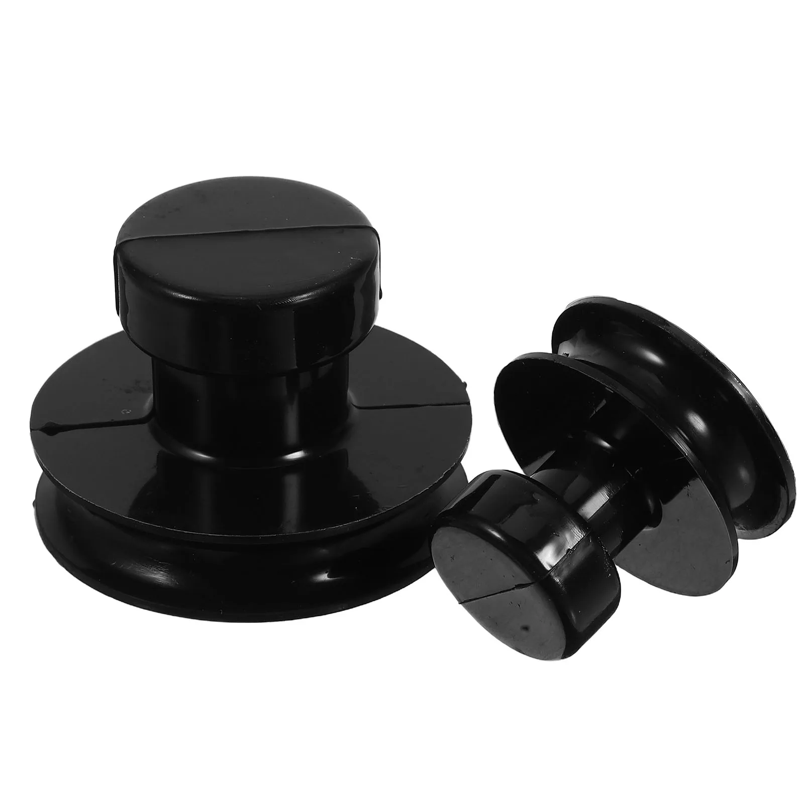 

2 Pcs Singing Bowl Sucking Suction Cup Handle for Bowls Accessories Suckers Bronze Chime Rubber Small