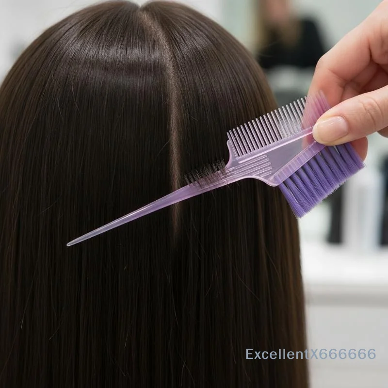 Professional Dye Hair Brush Salon Mini Non-slip Color Cream Brush Hair Coloring Brush Hair Dye Applicator Dust Brush