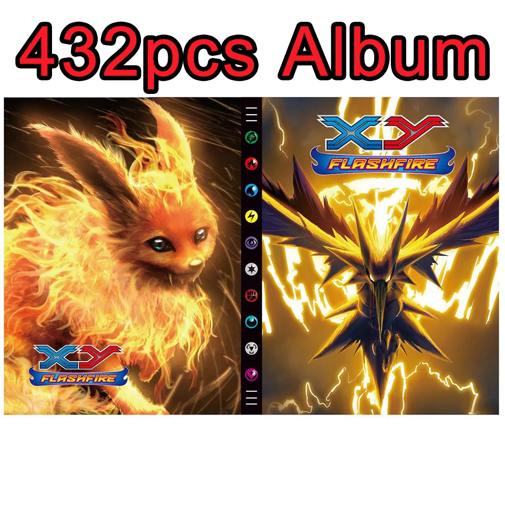 432Pcs Album Pokemon Cards Album Book Cartoon Anime Charizard Game Card VMAX GX EX Holder Collection Folder Kid Cool Toy Gift